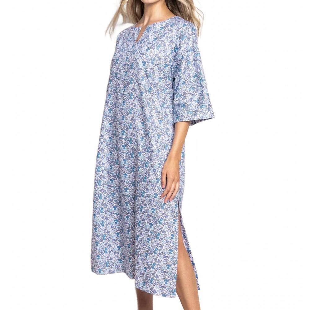 NEW PETITE PLUME women's fleur d'azur caftan in blue
